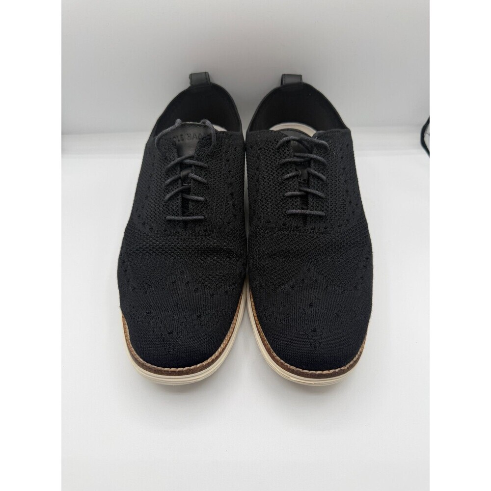 Cole Haan Mens Original Grand Wingtip Oxford Black Stitchlite   11 M Euc
